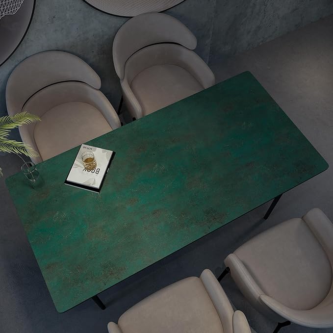 16"x591" Dark Green Peel and Stick Wallpaper Matte Extra Thick Art Deco Contact Paper Waterproof Self-Adhesive Removable Pure Green Vinyl Wallpaper 3D Textured for Cabinet Studio Farmhouse