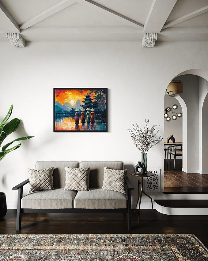 Vietnam Art Print Poster, Asia Oriental Countries Culture Wall Art Asian Paintings for Bedroom Bathroom Living Room Decor 97 (Vietnam, 24 x 36 inches, Unframed)