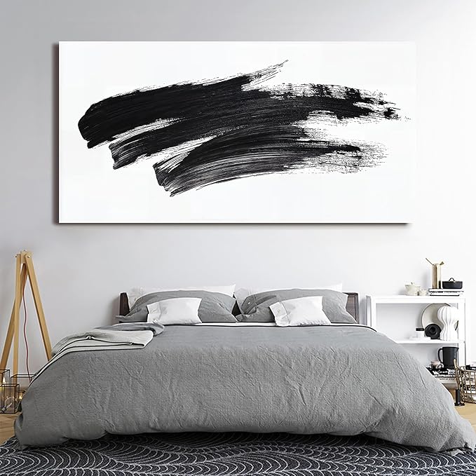 Canvas Wall Art Decor Large Black and White Wall Art Wall Pictures for Living Room Abstract Canvas Art Wall Decor Oversized Abstract Wall Art Prints Artwork for Walls Bedroom Home Wall Art Decor 29" X 58"