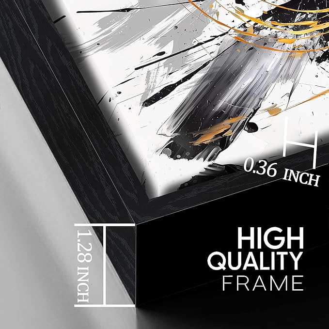 CIRABKY Abstract Canvas Wall-Art for Living Room - Large Wall Art for Bedroom with Framed Ready to Hang Size 29" x 59"