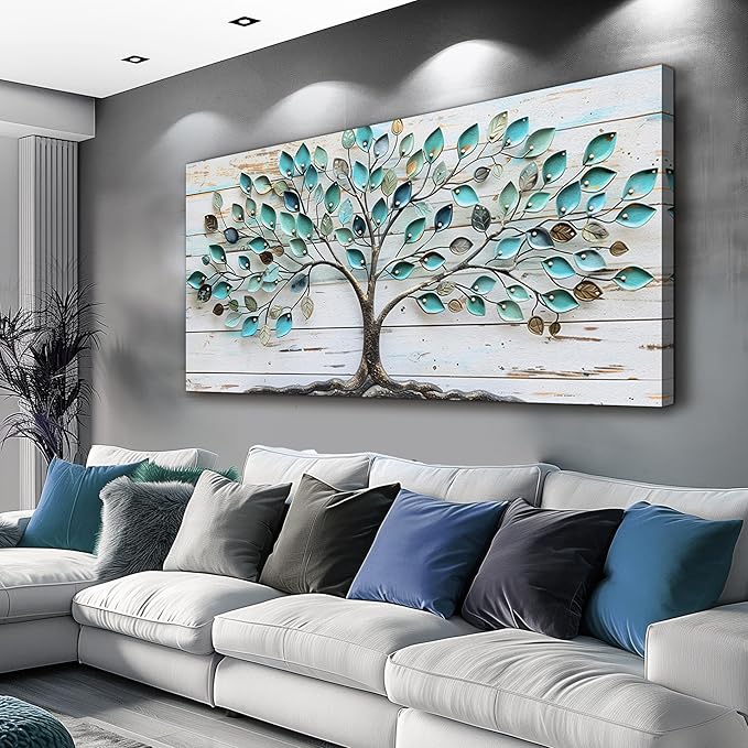 MHARTK66 30 X 60 Wall Art For Living Room Abstract Wall Decor For Bedroom Large Wall Art Canvas Prints Tree Landscape Picture Framed Artwork For Walls Office Paintings Modern Decorations For Home