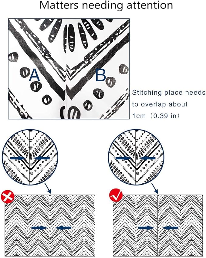 MulYeeh 17.5'' x 314'' Peel and Stick Wallpaper Modern Circle Oval Stripe Black White Wallpaper Self-Adhesive Removable Wall Covering Prepasted Decorative