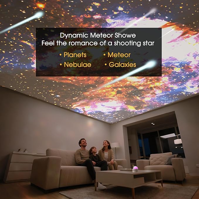 L LOHAS LED Galaxy Projector Night Light, 12 in 1 Star Projector Night Light with Storage Case, Solar System Constellation Moon, LED Space Galaxy Lamp with Timer, for Kids Adults Bedroom Theater