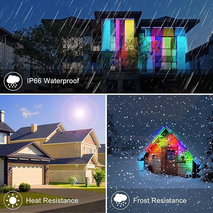 MEIKEE RGB Wall Washer Light, 42W RGBCW Smart APP Waterproof LED Strip Lights Bar, Dimmable for Church Wedding Birthday Party Outdoor Stage Lighting Christmas Decoration