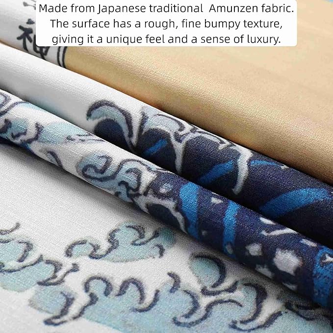 Japanese Scroll Oriental Wall Art Decor, Long Vertical Tapestry, Ukiyo-e The Great Wave Off Kanagawa by Hokusai - W15.7" x H47.2" - for Living Room,Bedroom,or Office Sushi bar Asian Restaurant CTT-18