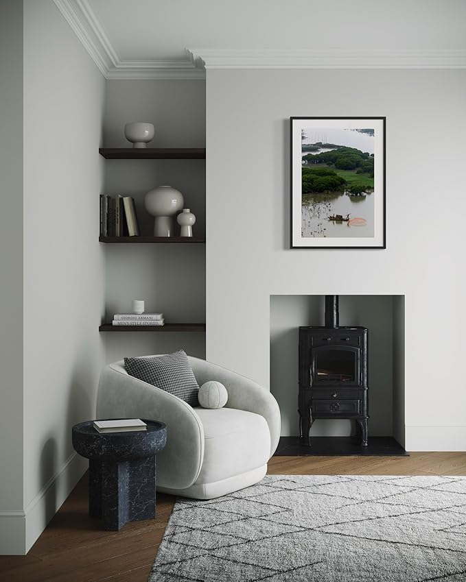 Oriental Beauty: Stunning Feng Shui Landscape Wall Art Vertical Prints for Home Decor in 3 Sizes (Casting Nets in the Mangrove Waters, 24" x 36", Oriental Beauty)