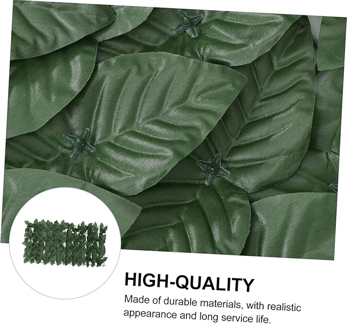 Artificial Leaf Garden Fence Panel Green Privacy Hedge Screen for Balcony Terrace Wedding Wall Outdoor Decorative Faux Leaf Privacy Fence