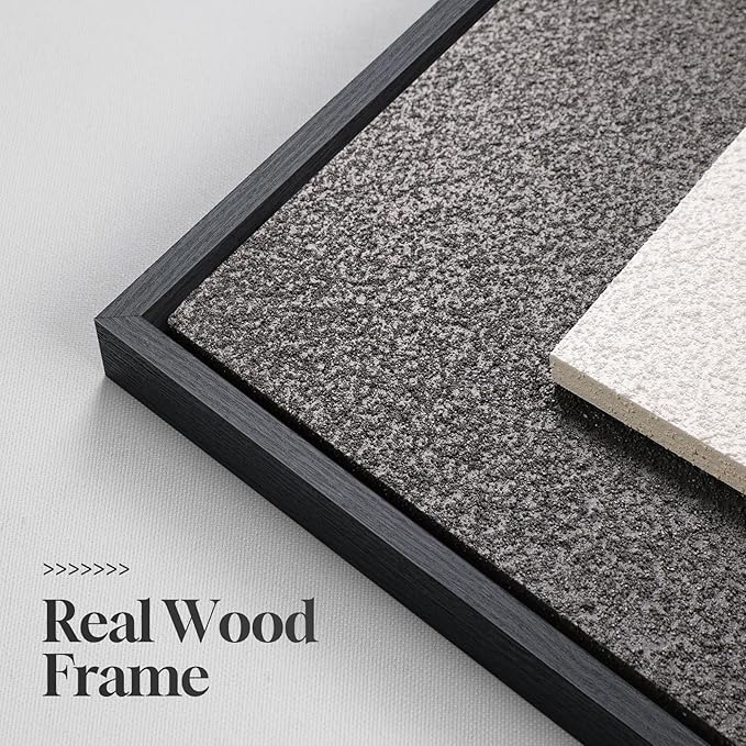 Large 3D Textured Framed Neutral Abstract Wall Art for Living Room, 3 Piece Modern Artwork for Walls, Minimalist White and Brown Geometric Wall Paintings for Hallway, Stair, Office Wall Decor 24x36 In