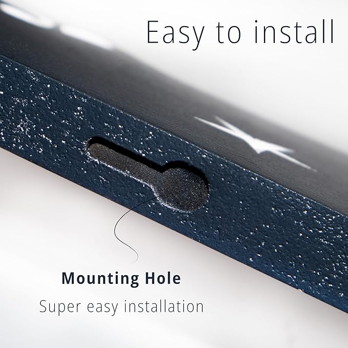 Craft and Plank 3D Floating Crescent Moon Wall Art for Aesthetic Home Decor with Modern Design | Handcrafted Wooden Sculpture | Black