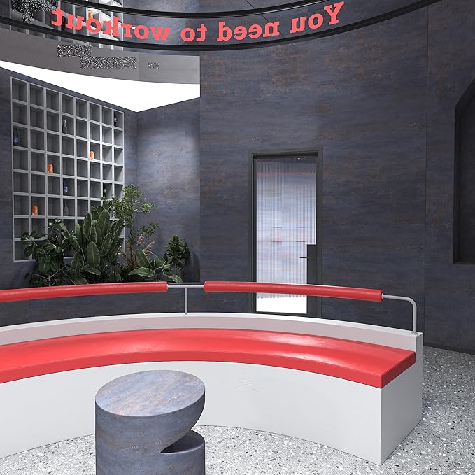 16"×354" Grey Blue Concrete Contact Paper 3D Extra Thick Faux Cement Concrete Wallpaper Peel and Stick Vinyl Textured Removable Adhesive Sticky Wall Tile Sticker for Kitchen Countertop Gym