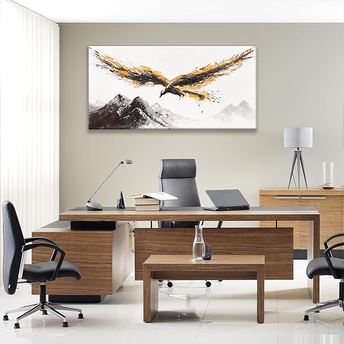 Canvas Wall Art Decor Painting Of Nature Animal Eagle Wall Art Painting Prints Picture Of Flying Eagle Print Canvas Picture For Bedroom Home Living Room Office Ready To Hang 24 × 48 Inches