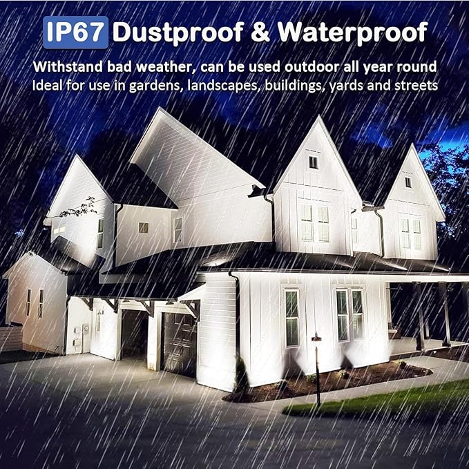 72W LED Wall Washer Light Bar, 9500LM Super Bright, IP67 Waterproof Outdoor Lighting for Landscape, Yard, Garden (40in, 6000K Daylight)