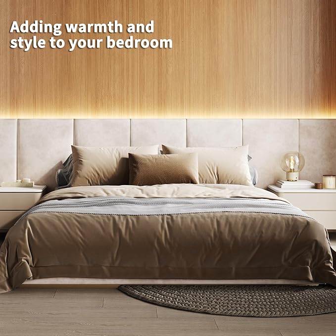 Art3d LED Recessed Lighting Kit - 6pcs Self-Adhesive White LED Light with Smart Switch, 3000k Touching Switch Light for Wood Slat Wall Panels Headboards Home Decor - Housing White
