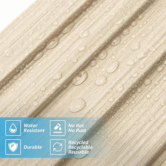 Art3d 8 Pack 96" x 6" WPC Slat Wall Panels, 3D Fluted Panel for Interior Wall Decor, TV Background, Bedroom, Living Room - Oak