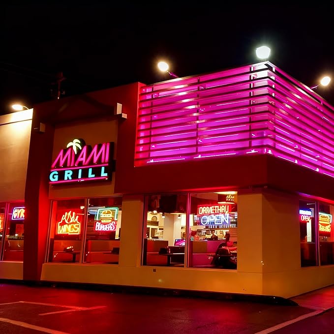 Smart LED Wall Washer Light, 168W (24x7W) RGBCW Color Changing Linear Light Bar with Group and Individual Control, Timing, AC120V Waterproof Outdoor Lighting for Buildings, Hotels, Restaurants