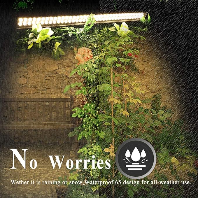 72W LED Wall Washer Lights 3.2ft/40 120V IP65 Waterproof Linear LED Light Bar Warm White 3000K Walls Trees Billboards Building Decorations Outdoor/Indoor LED Lamp with Plug in