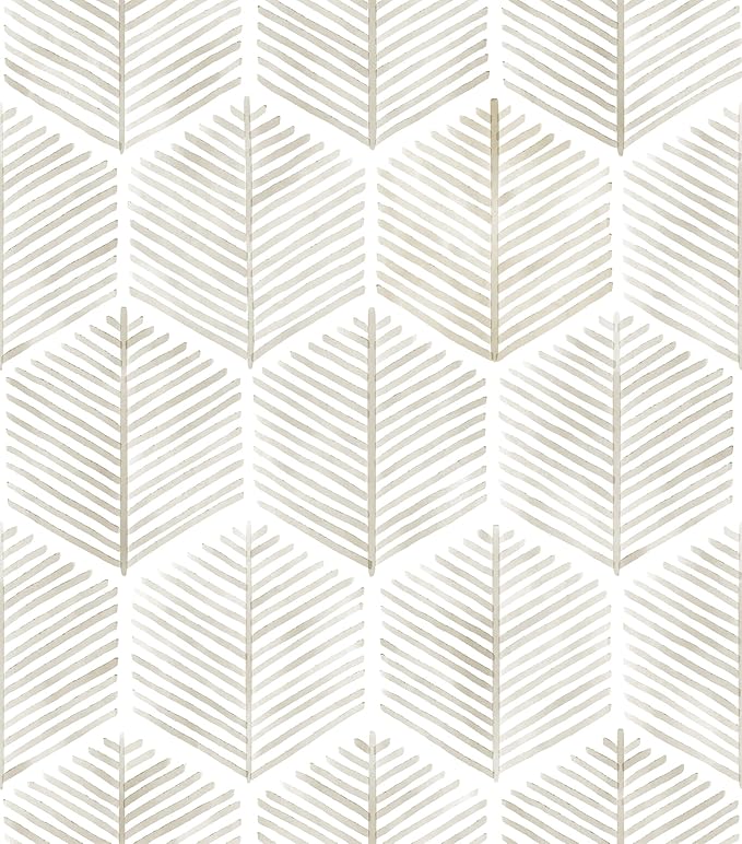 MelunMer 118In L 17.3In W Modern Peel and Stick Wallpaper Boho Contact Paper for Cabinets/Drawers Self Adhesive Removable Wallpaper for Bedroom/Bathroom Waterproof Geometric Contact Paper Beige/White