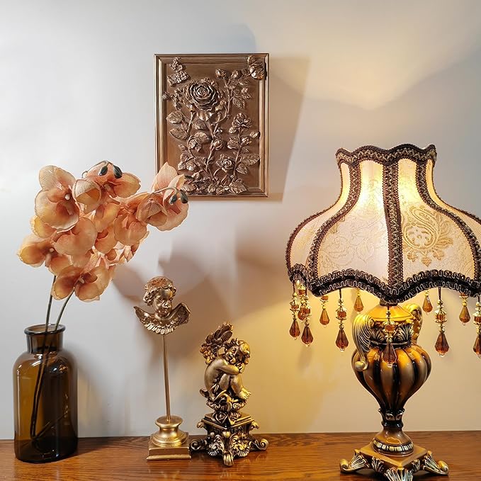 Kangce Vintage Wall Sculpture Home Decor Living Room Antique Hallway Galery Wall Art with Embossed Rose Design Aesthetic Home Decor,Rectangular,Bronze