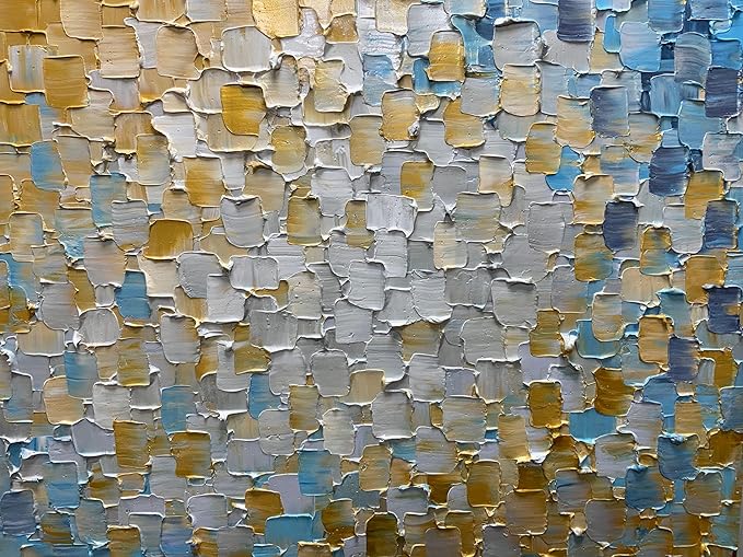 ART8YUQI Paintings - Texture color Wall Art Abstract 3D Views Picture Modern Landscape Artwork Oil Painting for Decor 24x36 Inch