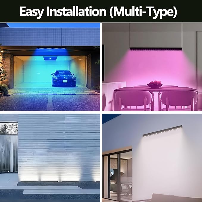 Smart RGBCW Wall Washer Light 90W, 20″ LED Color Changing Light Bar for Wall Wash Lighting – APP & RF Remote Control, 2700K–6500K Tunable White, Music Sync,IP65 Indoor/Outdoor Linear Bar