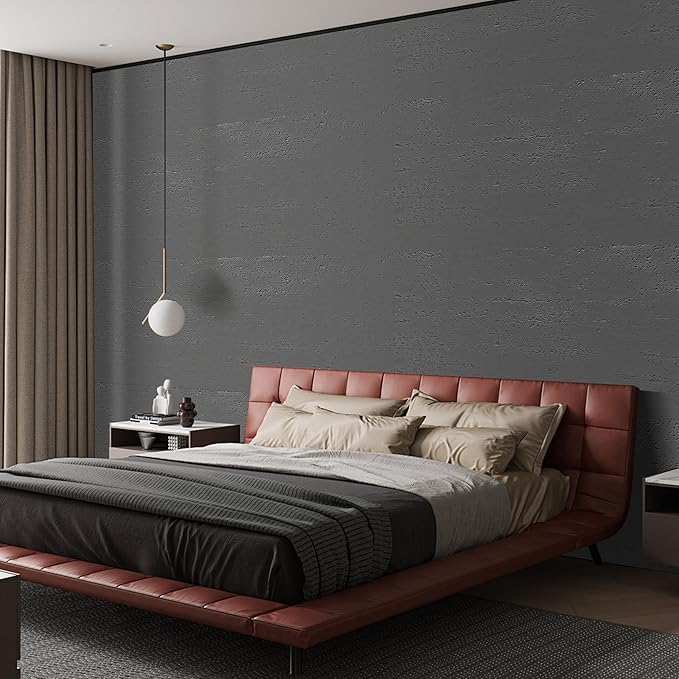 KASARO 3D Faux Stone Wall Panels, 4 PCS MCM Flexible Wainscoting Panels for Exterior/Interior Decor, Modified Clay Material, Accent for Home, Art, Commercial, Cement Grey, 47.2 × 23.6 inch