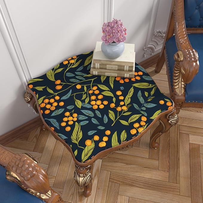 Boho Wallpaper Peel and Stick Floral Contact Paper Leaves Wall Paper for Closet Countertop Cabinet Renter Friendly Removable Self Adhesive Blue Orange Green 17.5 x 196.5In