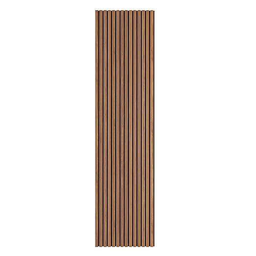 94" L x 24" W Acoustic Wood Wall Paneling, Decorative Sound Proof Panels for Walls and Ceilings, 3D Slat Wood Wall Panels (Set of 10) (Light Maple)