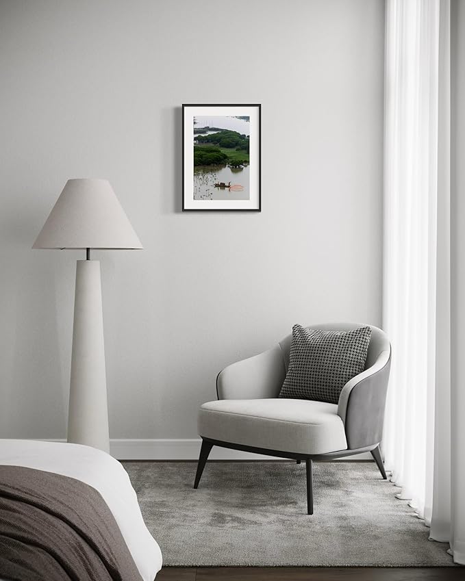 Oriental Beauty: Stunning Feng Shui Landscape Wall Art Vertical Prints for Home Decor in 3 Sizes (Casting Nets in the Mangrove Waters, 12" x 18", Oriental Beauty)