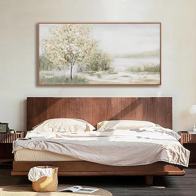 Canvas Wall Art Decor Large Framed Wall Art for Living Room Nature Botanical Wall Art Prints Canvas Art Wall Decor Artwork for Walls Bderoom Office Decor 24x48 Inch