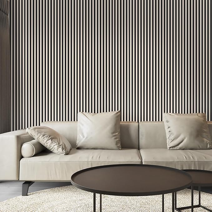 Art3d 8-Pack WPC Wood Slat Wall Panel for Interior Décor, 3D Wood Fluted Acoustic Paneling for Living Room Bedroom Home & Office Accent Wall Decor - 96 x 6 Inch Oak