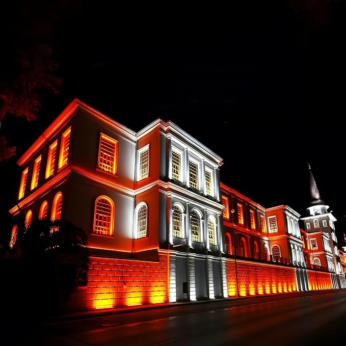 Linkable LED Wall Washer Light with RF Remote, 144W 5700K+RGB Color Changing Linear Light Bar, 120V 40" Dimmable Wall Washing Lights for Buildings, Shops, Hotels, Churches, Restaurants, ETL Listed