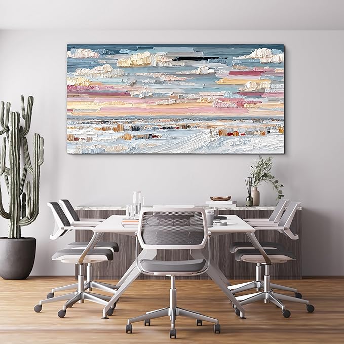 Abstract Canvas Art Wall Decor Large Wall Art For Living Room Canvas Wall Art Decor Oversized Modern Wall Art Prints Colorful Abstract Wall Art Decor Art Work for Walls Bedroom Office Decor 29" X 58"