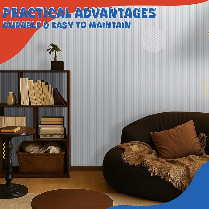 5 Pack Acoustic Panels,47.2x23.6x0.4 inch Acoustic Wall Panels,Large Soundproof Panels,Self-Adhesive Sound Proof Panels for Walls,Acoustic Treatment for Recording Studio&Office,White