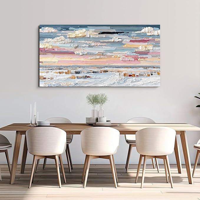 Abstract Canvas Art Wall Decor Wall Pictures For Living Room Canvas Wall Art Decor Large Modern Wall Art Prints Colorful Abstract Wall Art Decor Art Work for Walls Home Bedroom Office Decor 24" X 48"