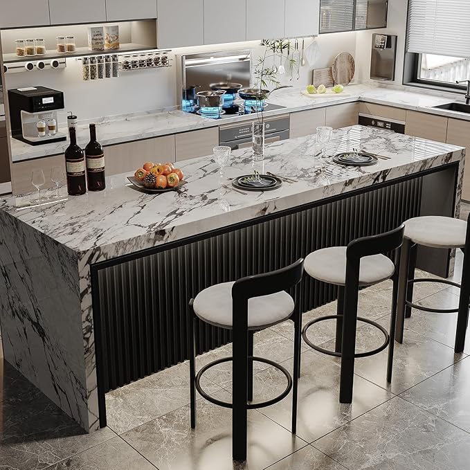 6-Pack Slat Wall Panel with 2 Trims Wood Grain Slat Wall 96" x 6.2" WPC Slats 3D Wall Panels Black Grille