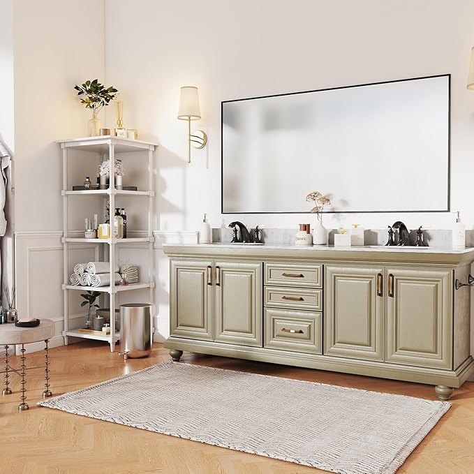 Matte Black Metal Framed Bathroom Mirror, 60x30 Inch Rectangular Vanity Mirror, Large Rectangle Wall Mirror, Anti-Rust, Tempered Glass, Shatter-Proof, Easy to Install Vertically or Horizontally