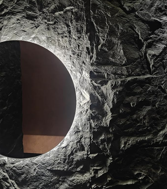 Faux Stone Wall | 3D Wall Panels | Imitation Split Rock Wall | Thin Wall Cladding | Real Stone Veneers for Indoor and Ourdoor (Black)