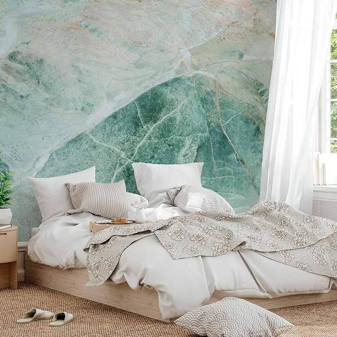 artgeist Stone Wall Mural 118x83 in - XXL Fleece Wall Decor Non-Woven Wallpaper 3D Marble Abstract Effect