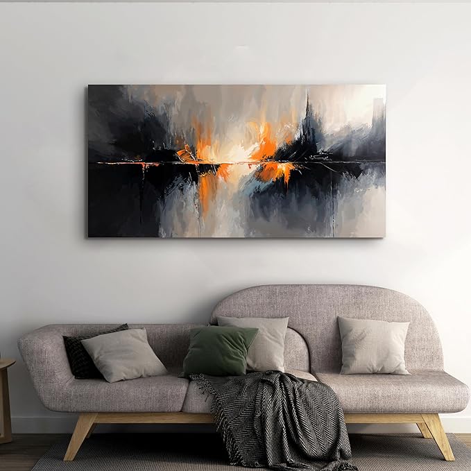 Canvas Wall Art Decor Wall Art Pictures for Living Room Black and White Wall Art Prints Abstract Canvas Art Wall Decor Modern Abstract Wall Art Artwork for Walls Bedroom Office Decor 20" X 40"