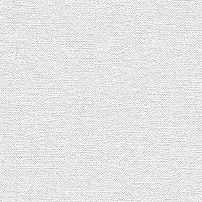 Manhattan Comfort Ethan Series Vinyl Textured and Paintable Design Large Wallpaper Roll, 21" W x 33' L, White