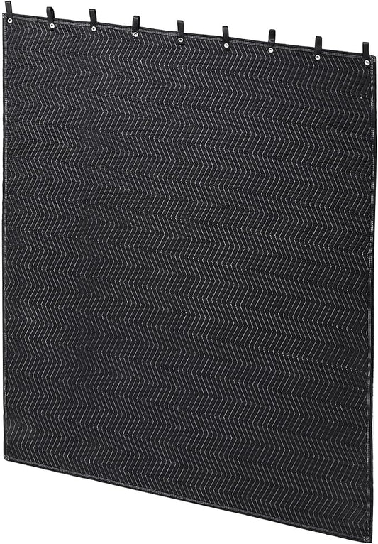 MABOZOO Studio Sound Blanket, Large Soundproof Blanket with Grommets, Heavy Duty Sound Dampening Noise Reducing Divider for Workshop, Basement, Laundry, Acoustic (Black, 48 * 72)