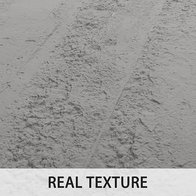 KASARO PU 3D Wall Panels Cement Texture, 4 Pieces Wainscoting Panel Accent for Interior Wall Decor, Waterproof Wall Covering, 47.24 × 23.62 inch