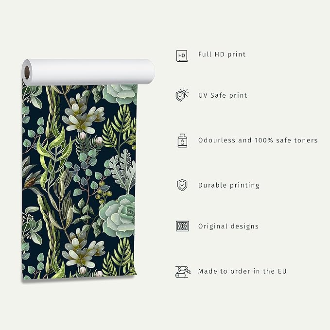 artgeist Premium Wall Mural Stone Wall 197x138 in - Non-Woven Wallpaper Fleece Wall Decor Photo Print Picture Image Design Marble Like Abstract 3D Black f-C-0456-a-a