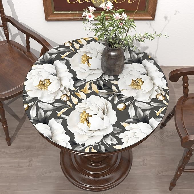 Boho Wallpaper Peel and Stick Dark Floral Wallpaper for Cabinet 17.5x118in Waterproof Removable Modern Large Flowers Leaf Wall Paper for Room Walls Bathroom Decor