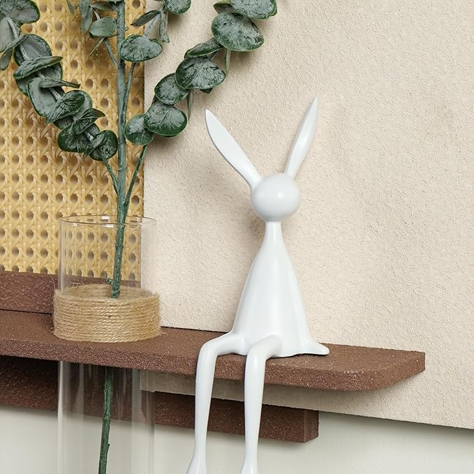 3D Textured Neutral Abstract Wall Art Decor With Shelf, Boho Beige and Brown Artwork for Walls With Green Accent, Modern Minimalist Wall Decor for Living Room, Hallway, Kitchen, Bedroom, Office 24x24