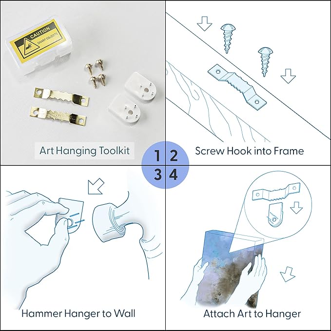 MUDECOR Framed Canvas Print Wall Art Abstract Neutral Brown and Beige Fluid Illustrations Realism Decorative for Living Room, Bedroom, Office - 16"x24"x3 Black