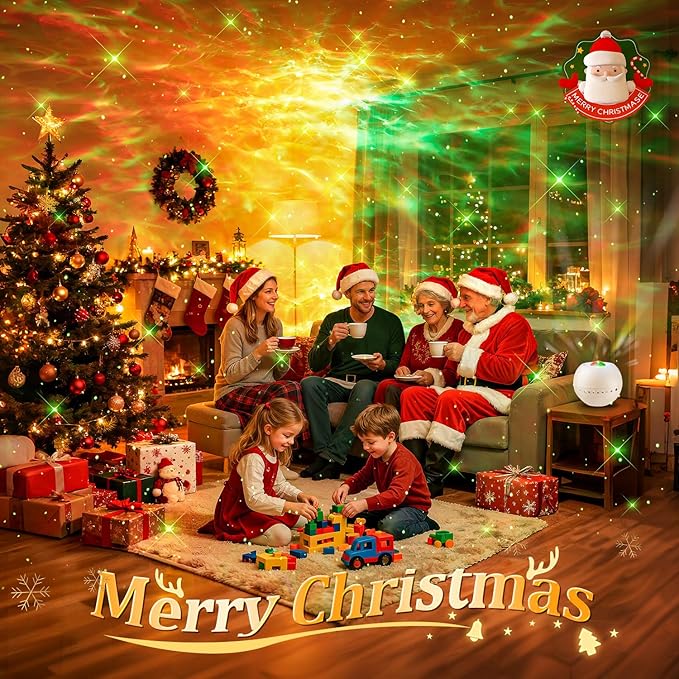 One Fire Galaxy Projector for Bedroom Christmas Gifts for Teen Boys Gifts Women Gifts for Teenage Girls 15 Colors+ 15 White Noise+ Bluetooth Star Projector Night Light for Kids Room Decor Lava Lamp