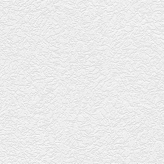 Manhattan Comfort Emma Series Vinyl Textured and Paintable Design Large Wallpaper Roll, 21" W x 33' L, White