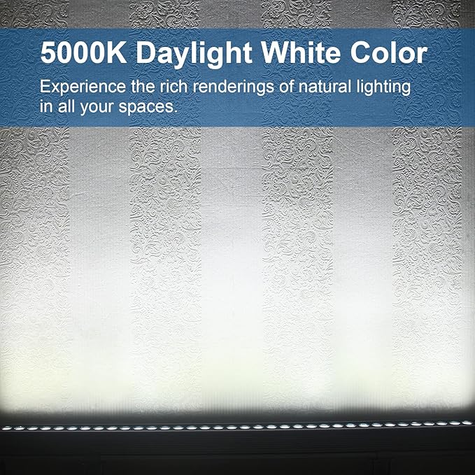 36W LED Wall Washer Lights, 6000K Daylight White Linear Flood Light, 3.2ft/40 120V LED Light Bar, IP65 Waterproof Outdoor LED Wall Washer Lights for Landscape, Church, Ads, Yard, Garden