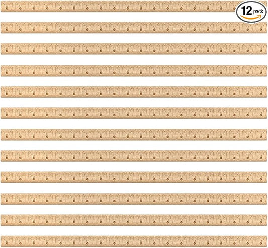 Nuanchu 12 Pcs Unfinished 3D Decorative Wood Trim Molding 15.75inch Decorative Wood Molding Cute DIY Trim for Home Wall Cabinet Shelf Window Door (Lace,15mm)